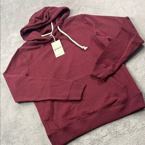 NEW Pact XS Womens Red Burgundy Hoodie Unisex One-for-All Hoodie